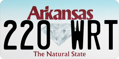 AR license plate 220WRT