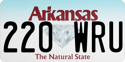 AR license plate 220WRU