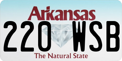 AR license plate 220WSB