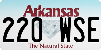 AR license plate 220WSE