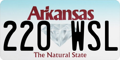 AR license plate 220WSL
