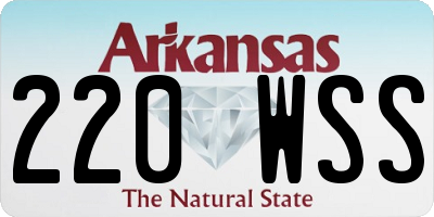 AR license plate 220WSS