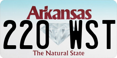 AR license plate 220WST