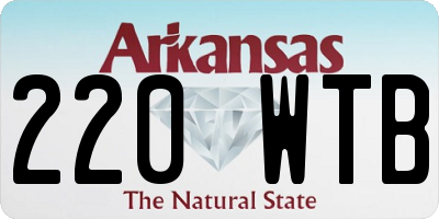 AR license plate 220WTB