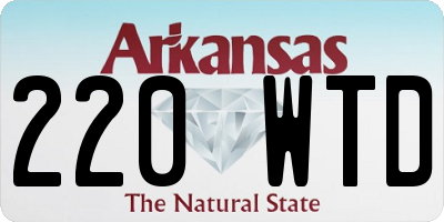 AR license plate 220WTD
