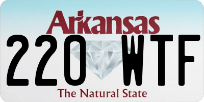 AR license plate 220WTF