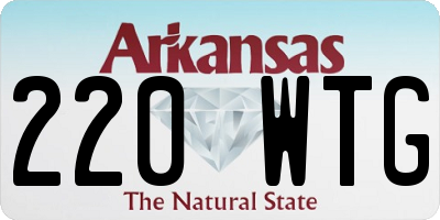 AR license plate 220WTG