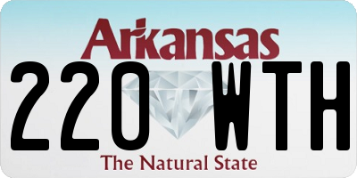 AR license plate 220WTH