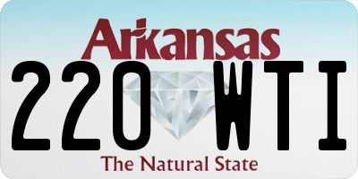 AR license plate 220WTI
