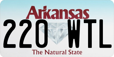 AR license plate 220WTL