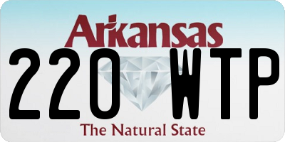 AR license plate 220WTP