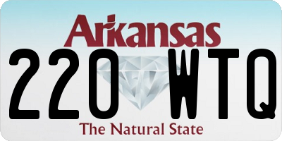 AR license plate 220WTQ