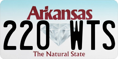 AR license plate 220WTS