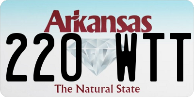 AR license plate 220WTT