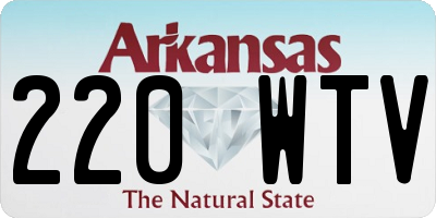 AR license plate 220WTV