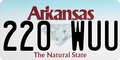 AR license plate 220WUU