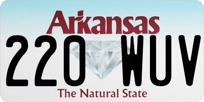 AR license plate 220WUV