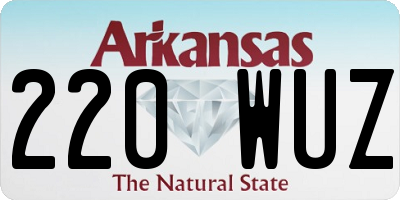 AR license plate 220WUZ