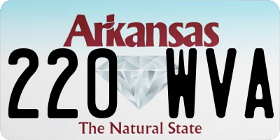 AR license plate 220WVA