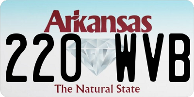 AR license plate 220WVB