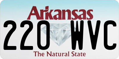 AR license plate 220WVC