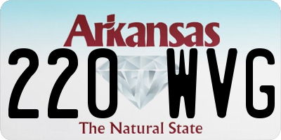 AR license plate 220WVG