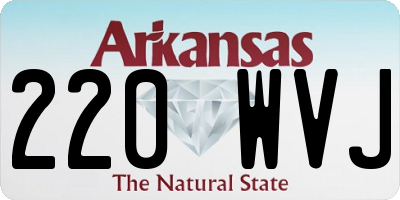 AR license plate 220WVJ