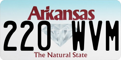AR license plate 220WVM