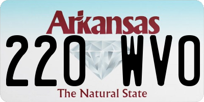 AR license plate 220WVO