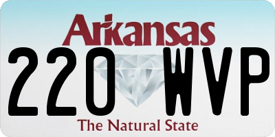 AR license plate 220WVP