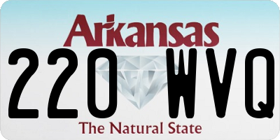 AR license plate 220WVQ
