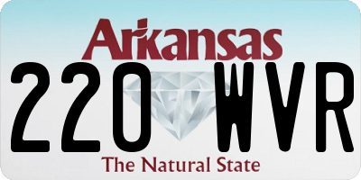 AR license plate 220WVR