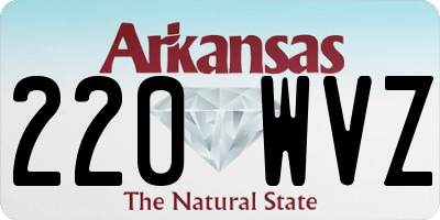 AR license plate 220WVZ