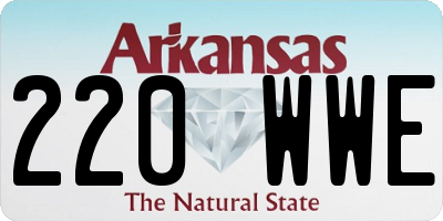 AR license plate 220WWE