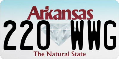 AR license plate 220WWG