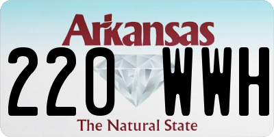 AR license plate 220WWH