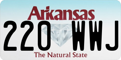 AR license plate 220WWJ