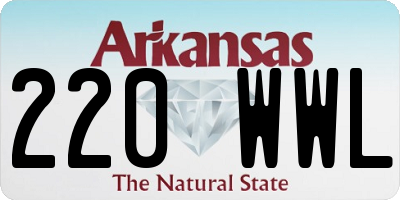 AR license plate 220WWL