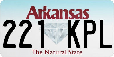 AR license plate 221KPL