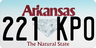 AR license plate 221KPO