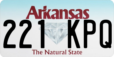 AR license plate 221KPQ