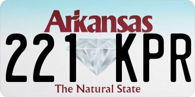 AR license plate 221KPR