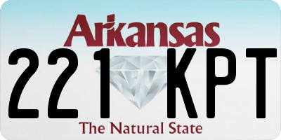 AR license plate 221KPT