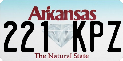 AR license plate 221KPZ