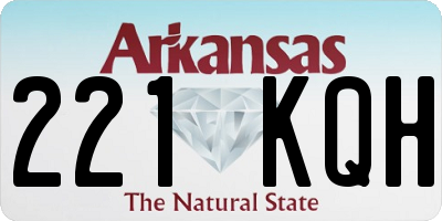 AR license plate 221KQH