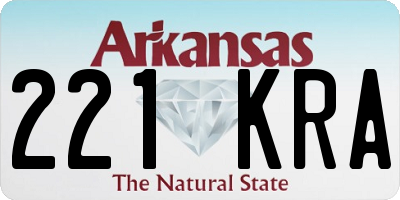 AR license plate 221KRA
