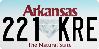 AR license plate 221KRE