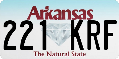 AR license plate 221KRF
