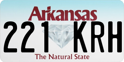 AR license plate 221KRH