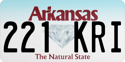 AR license plate 221KRI